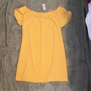 White House Black Market Yellow Dress